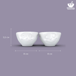 Набор чаш tassen, dreamy & happy, 100 мл, белый, 2 шт.