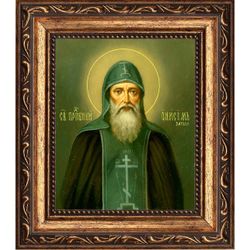 Онисим Печерский, преподобный затворник. Икона на холсте.