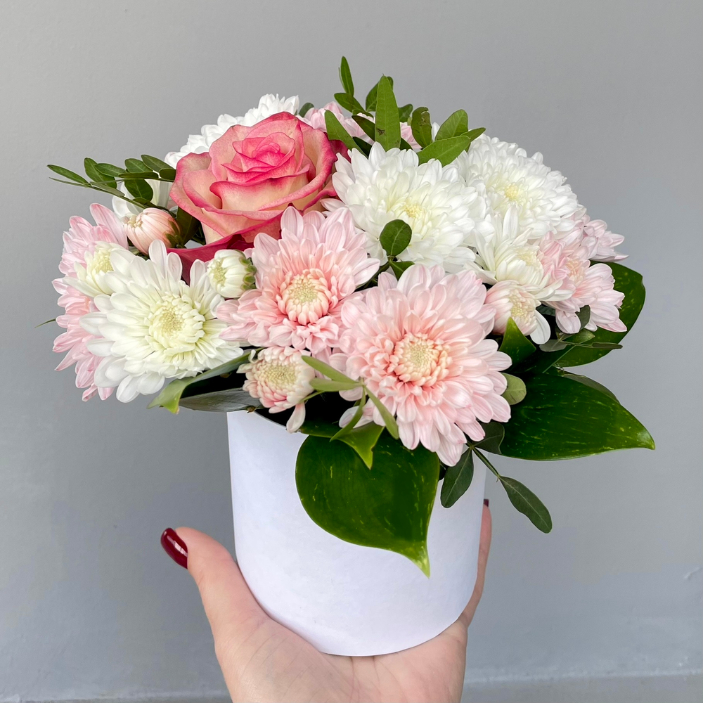 Цветочная композиция (в коробке 10*10 см)
