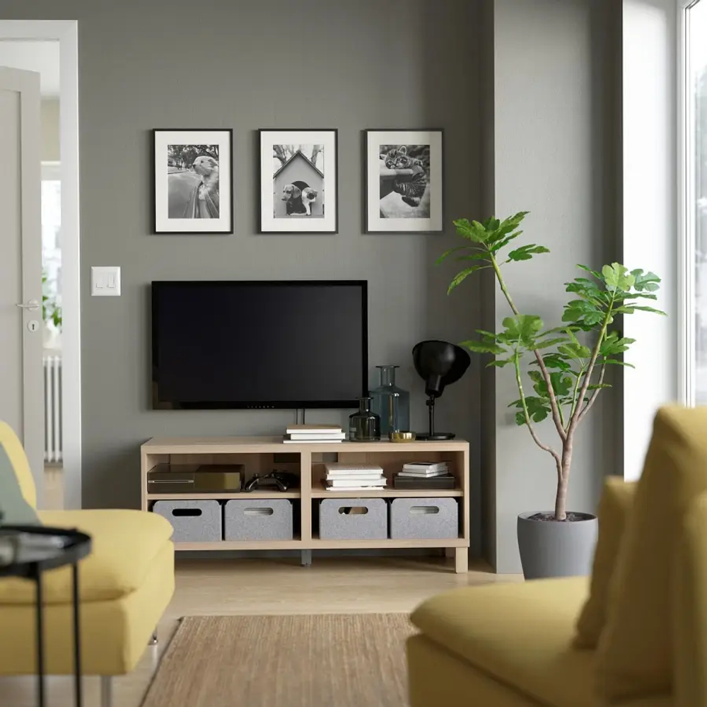 Каркас тумбы под ТВ - IKEA BESTÅ/BESTA/БЕСТА\БЕСТО ИКЕА, 120x40x48 см, коричневый