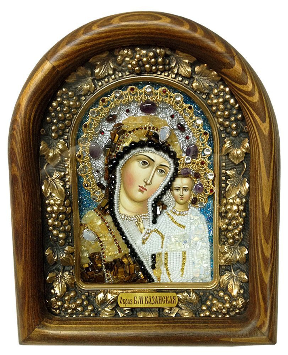 Икона Пресвятая Богородица Казанская бисер
