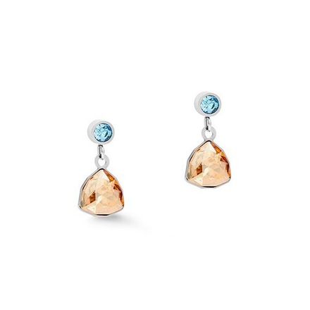 Серьги Coeur de Lion Triangle Multicolour 5032/21-1500 цвет бежевый, голубой