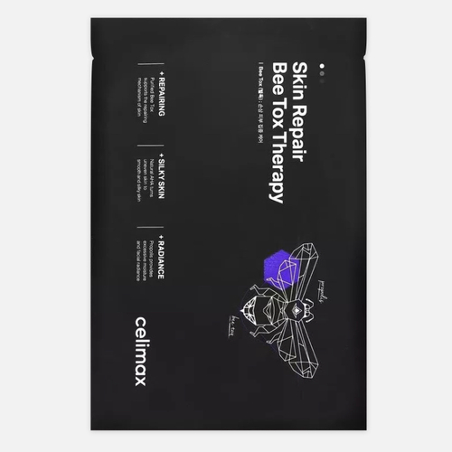 CELIMAX Skin repair bee tox therapy mask Маска тканевая с пчелиным ядом, 10шт (упаковка)