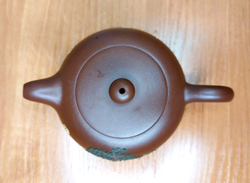 259307 Чайник ИСИН "ЮАНЬ ЧЖУ" (Круглая жемчужина), 180мл, в подар.коробке, глина коричн.