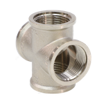 Крест латунь никель Ду 20 (3/4") ВР VALFEX VF.760.N.034