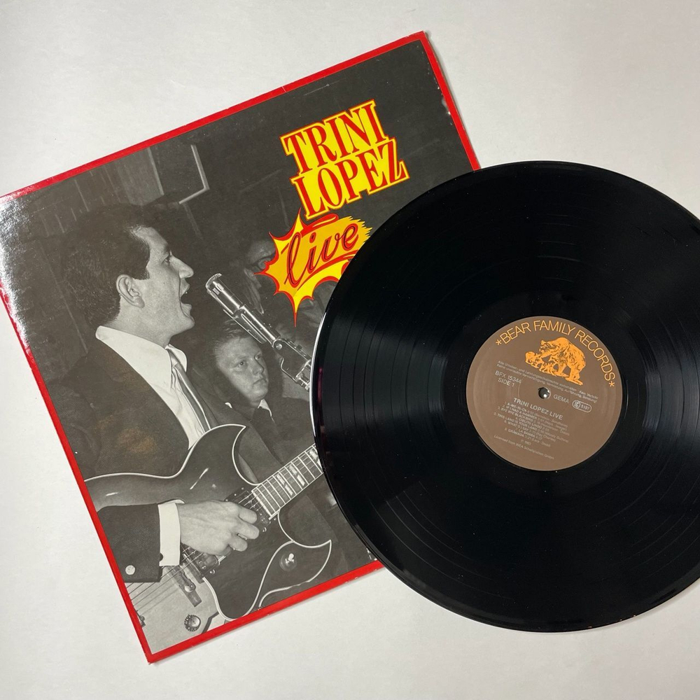 Винтажная виниловая пластинка LP Trini Lopez Live (Germany 1988)