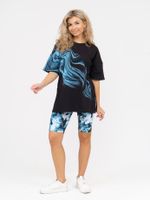 910 Костюм "черный/голубой" SveTekst (Акция)