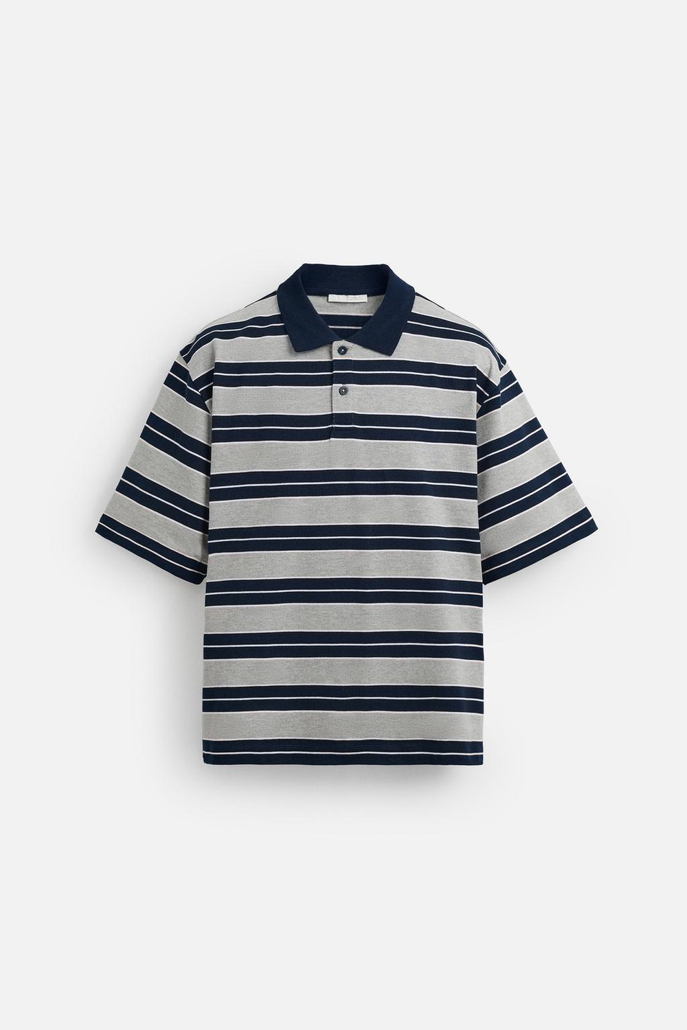 Поло relaxed fit в полоску