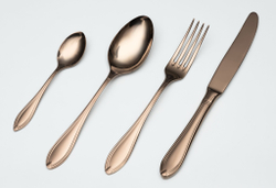 Набор столовых приборов на 6 персон 24 предмета Belo Inox Tamisa медный