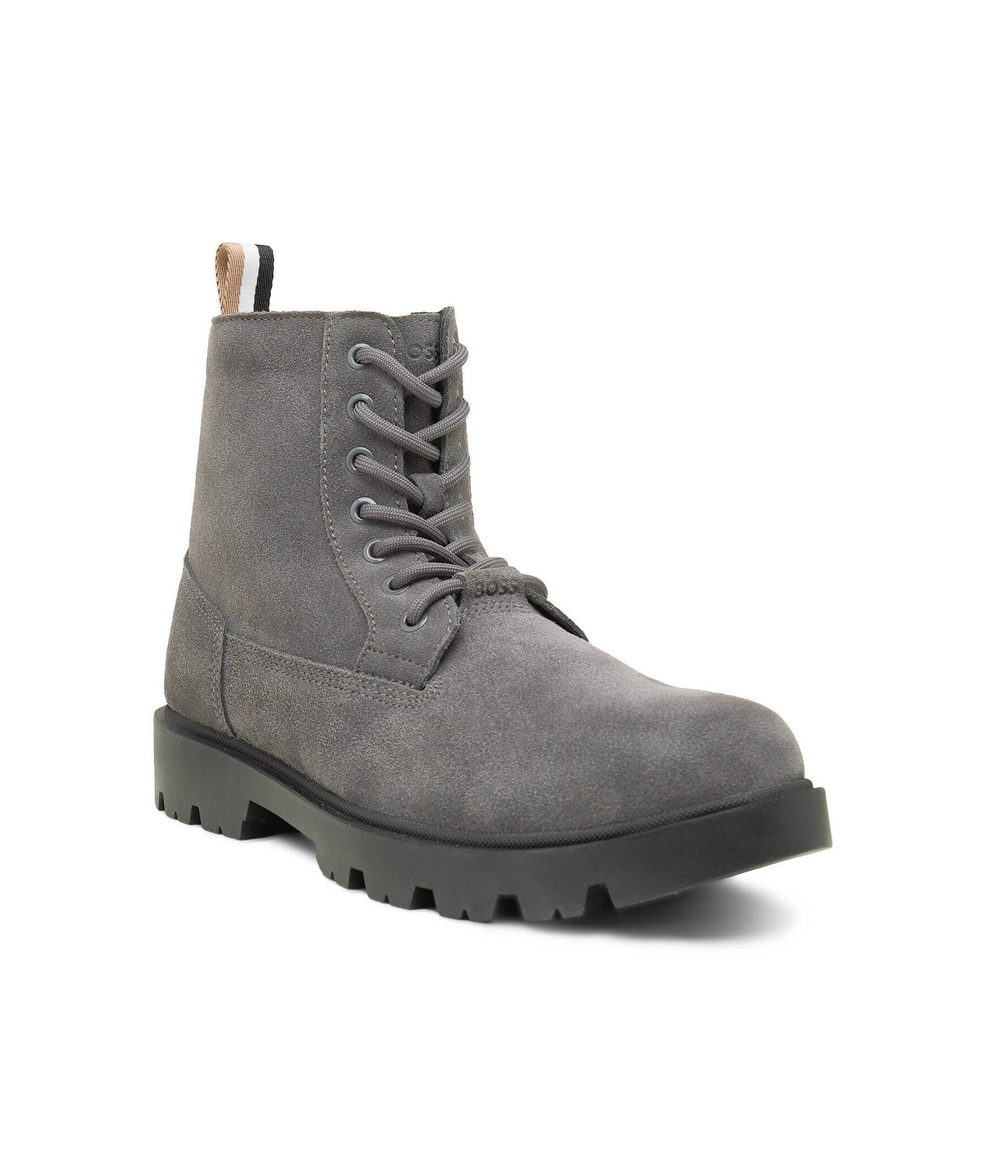 Кожаные трапперы adley BOSS BLACK - серый(50503650)