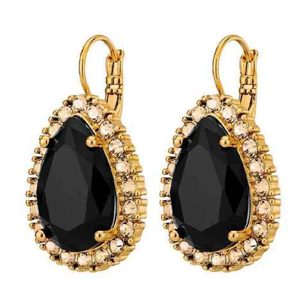Серьги Dyrberg Kern FIORA SG BLACK /GOLDEN 450077
