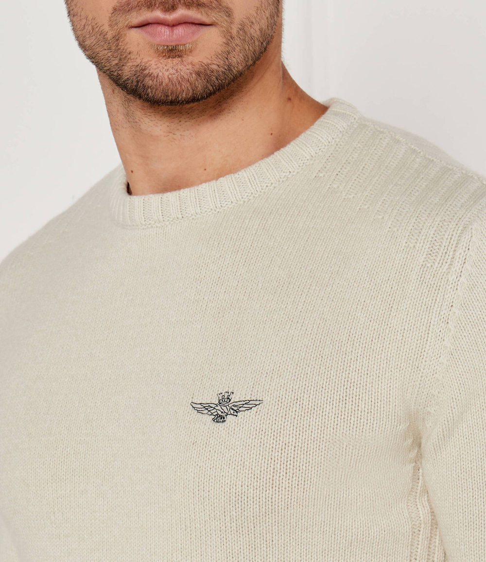 Свитер GIROCOLLO Aeronautica Militare - бежевый(MA1529L545)