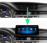 Магнитола для Lexus ES250 2012-2015 (взамен монохром экрана) - Carmedia SF-16ESL монитор 12.3" в стиле BMW на Android 11, CarPlay, 4G SIM-слот