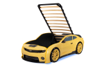 Объемная (3d) кровать-машина EVO "Camaro" (желтая матовая)