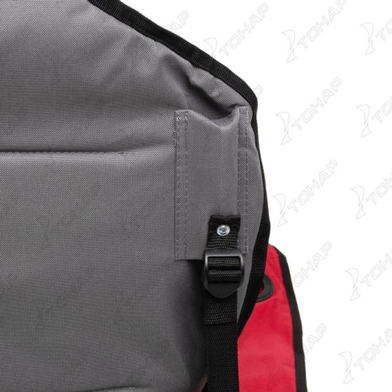 Кресло складное серый/красный/черный (N-244-GRD-1) NISUS (пр-во Тонар)