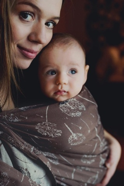 Слинг с кольцами «Одуванчики беж»