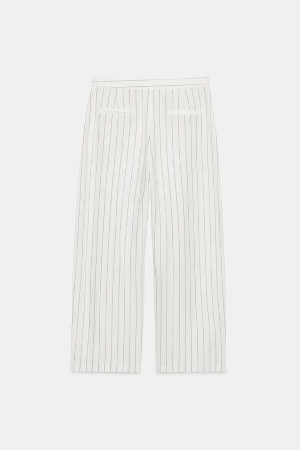 ZARA БРЮКИ-ПАРЕО В ПОЛОСКУ ИЗ СМЕСОВОГО ЛЬНА — ZW COLLECTION, ПОЛОСКИ