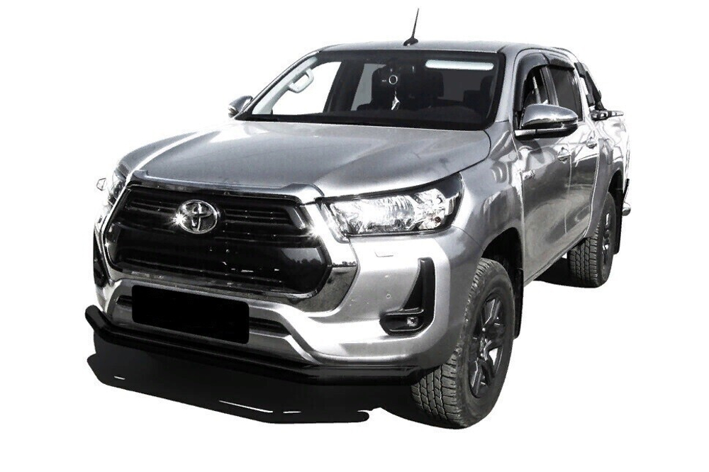 Защита переднего бампера Toyota Hilux (2020-2023) d76 черная