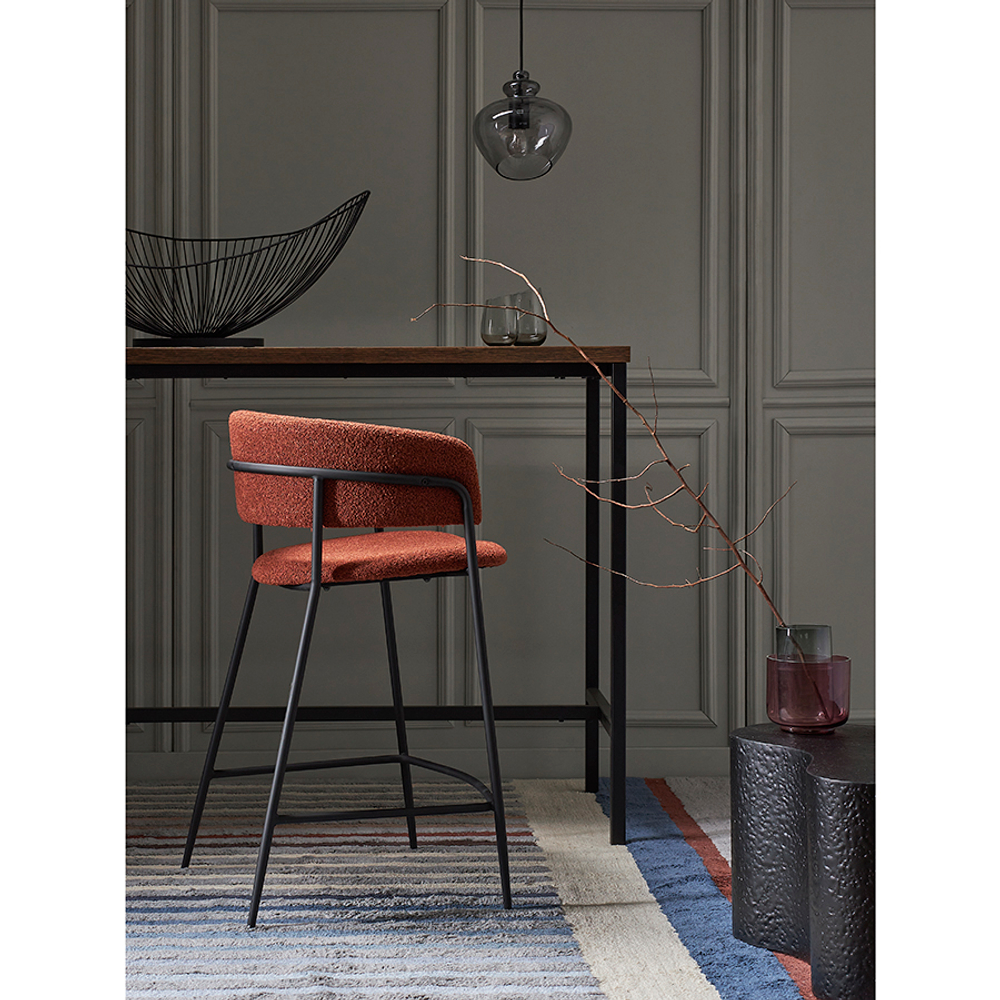 Стул полубарный Bergenson Bjorn Helning, букле, терракота