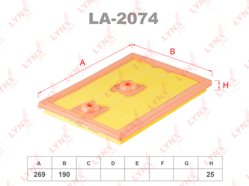 LA-2074  LYNX   / C-27009 Фильтр воздушный