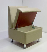 Стильный компактный диван Фабрики ОНИКС из практичного и износостойкого материала с оригинальным дизайном, вместительным ящиком для хранения, мягким наполнителем для дома, дачи и офиса