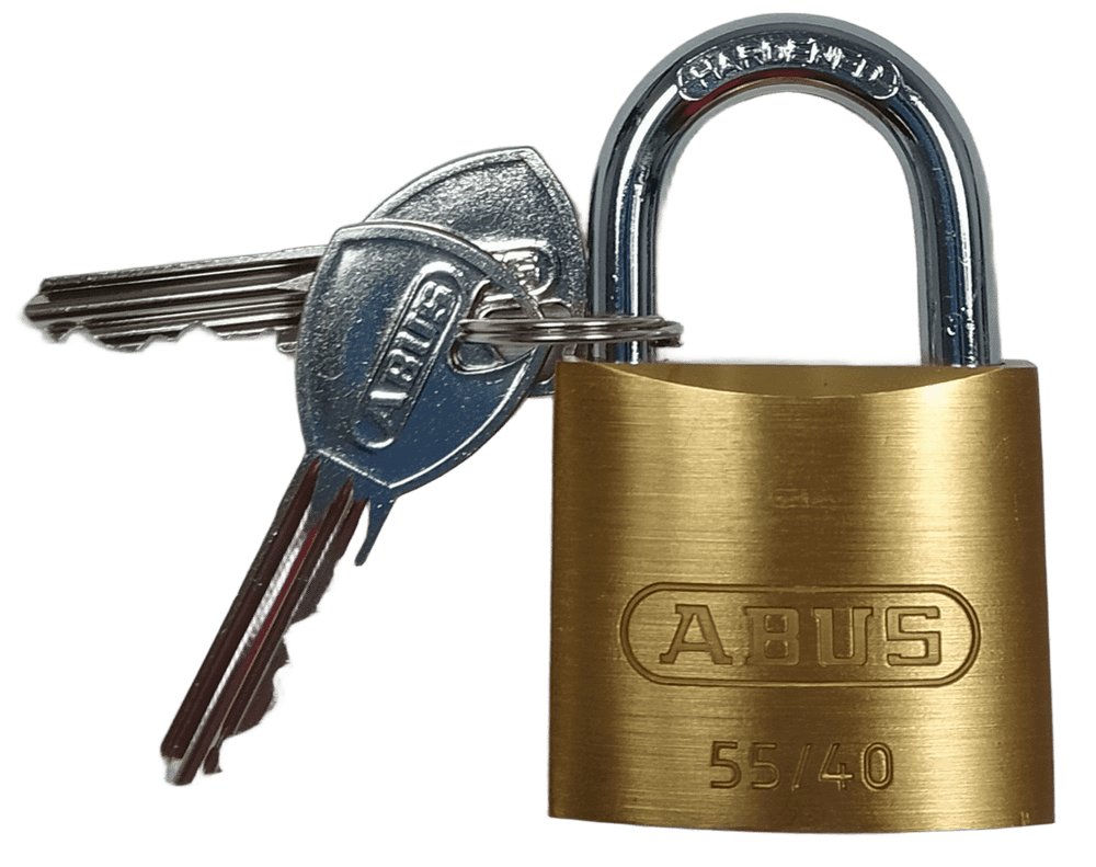 Навесной замок ABUS 55/40 латунь