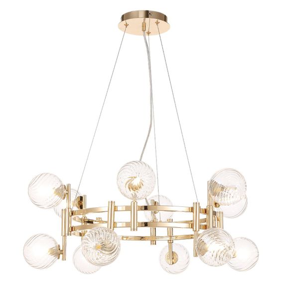 Подвесная люстра Crystal Lux Luxury SP12 Gold