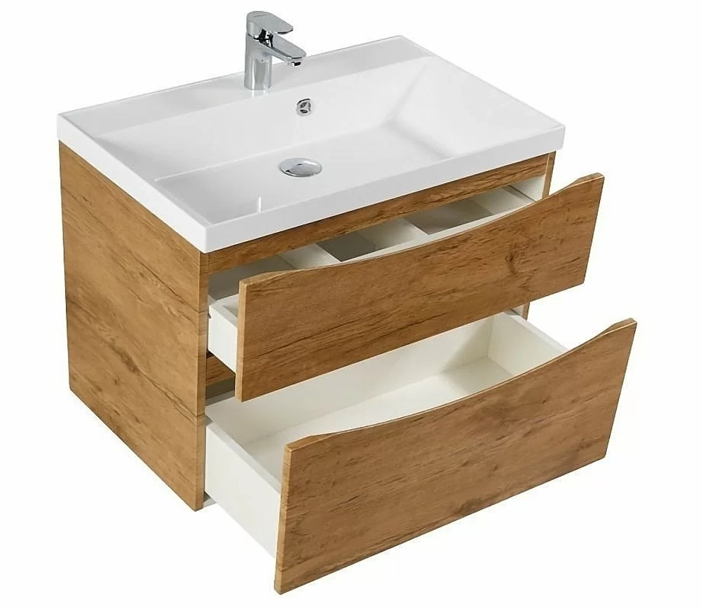 Тумба с раковиной BelBagno MARINO H60-2C-SO-RN-P 80 Rovere Nature
