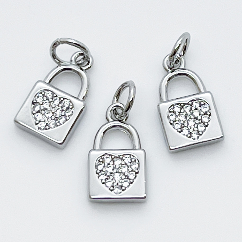 Подвеска Замок, цвет серебро, размер 12*7 мм, цена за 1 шт