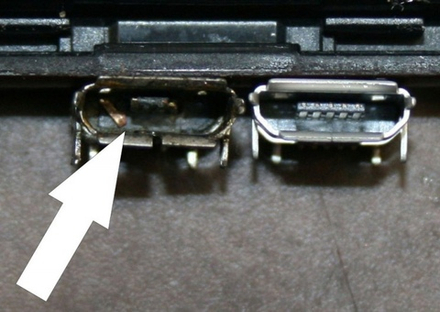 Замена разъема зарядки