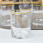 Набор стаканов для виски "Larus" 6шт 320мл, отводка золотом