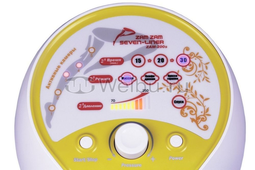 Аппарат для лимфодренажа и массажа WelbuTech Seven Liner Zam-200S, стандартный комплект, размер L (новый тип стопы)
