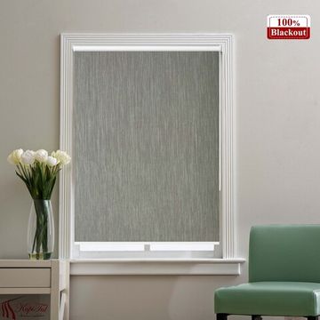 Рулонная штора Parma Блэкаут (тёмно-серый)