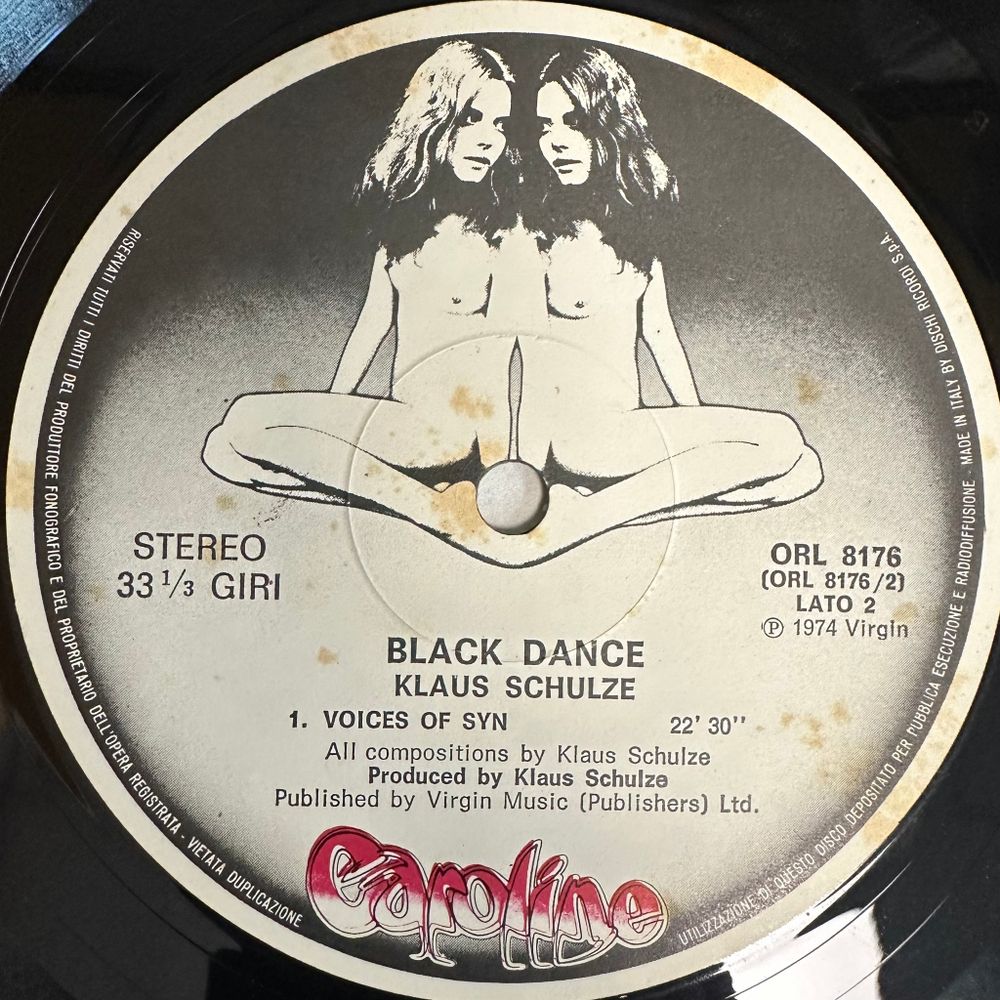 Klaus Schulze ‎– Blackdance (Италия)