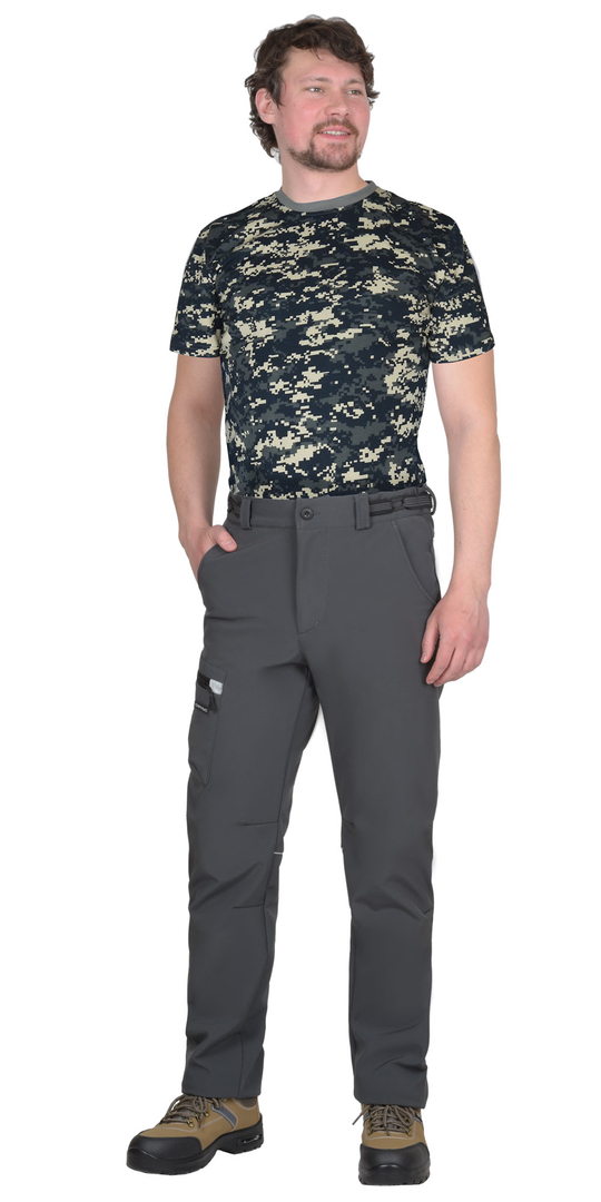 Футболка КМФ Светло-серая цифра