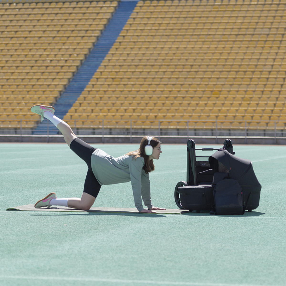 Коляска 2 в 1 Carrello Omega Plus CRL-6540/1 Cosmo Black