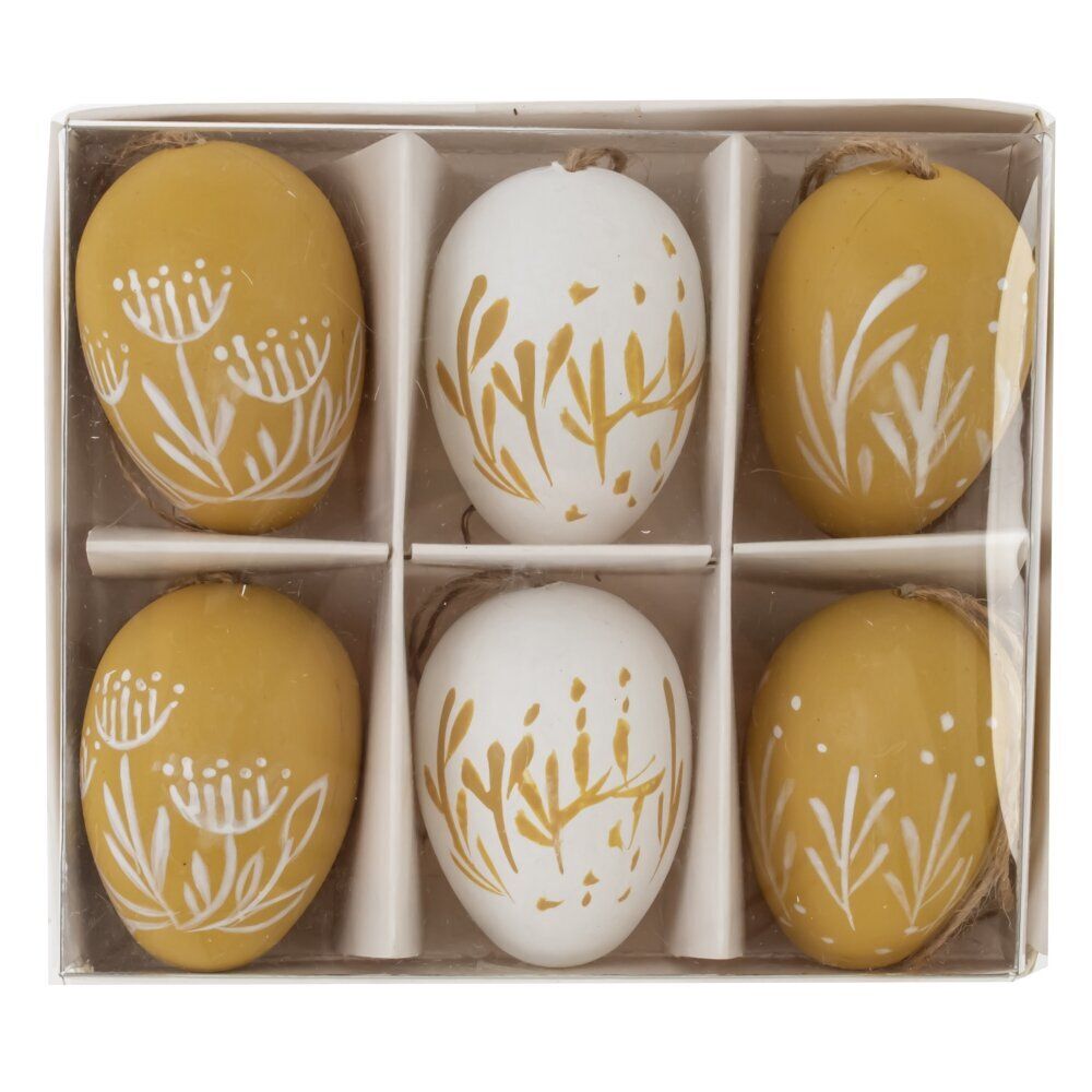 GAEM Набор из 6-ти изделий декоративных подвесных "Яйцо" (3,5*5,5), L15 W13 H5 см