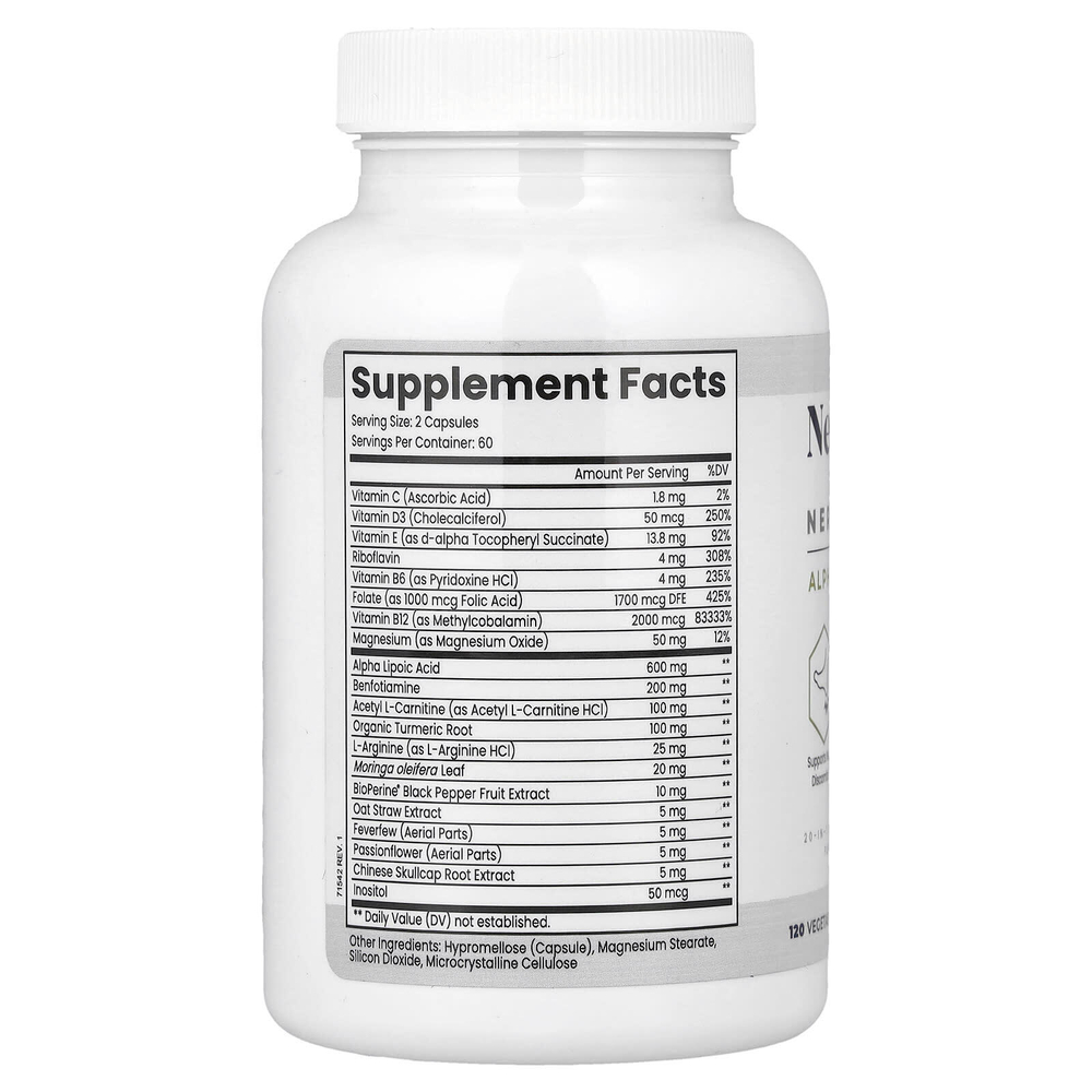 Zen Nutrients, NeuraZenx®, поддержка нервов, 120 растительных капсул