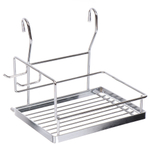 Полка на рейлинг с боковыми крючками, 26х18.3х20 см, U000043