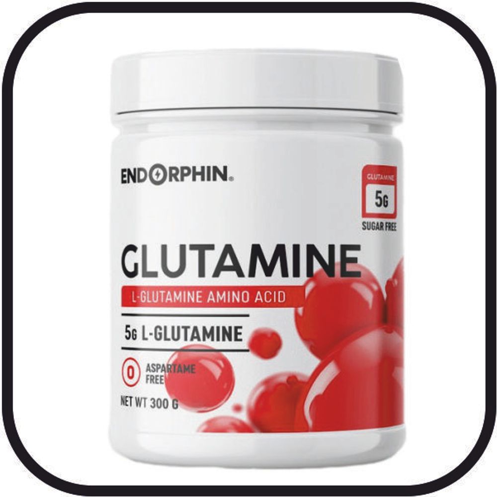 Глютамин ENDORPHIN Glutamine банка, 300 г без вкуса,