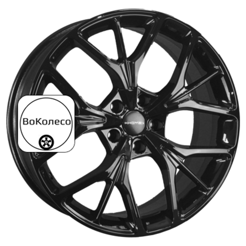 8x20/5x120 ET41,5 D66,1 KHW2012 (Voyah Dream) Black Khomen Wheels