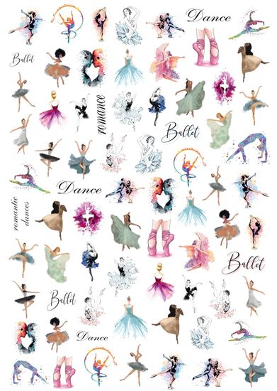 Слайдер-дизайн Crazy Shine Nails mini: Балерины