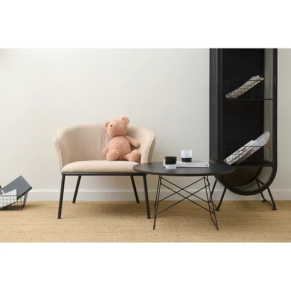 Кресло Paal бежевое букле