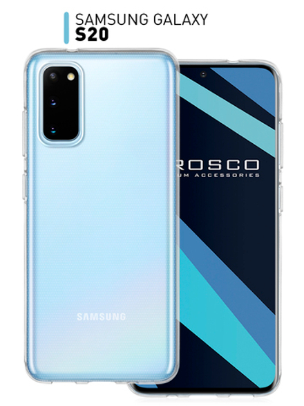 Чехол ROSCO для Samsung Galaxy S20 оптом (арт. SS-S20-TPU-TRANSPARENT)