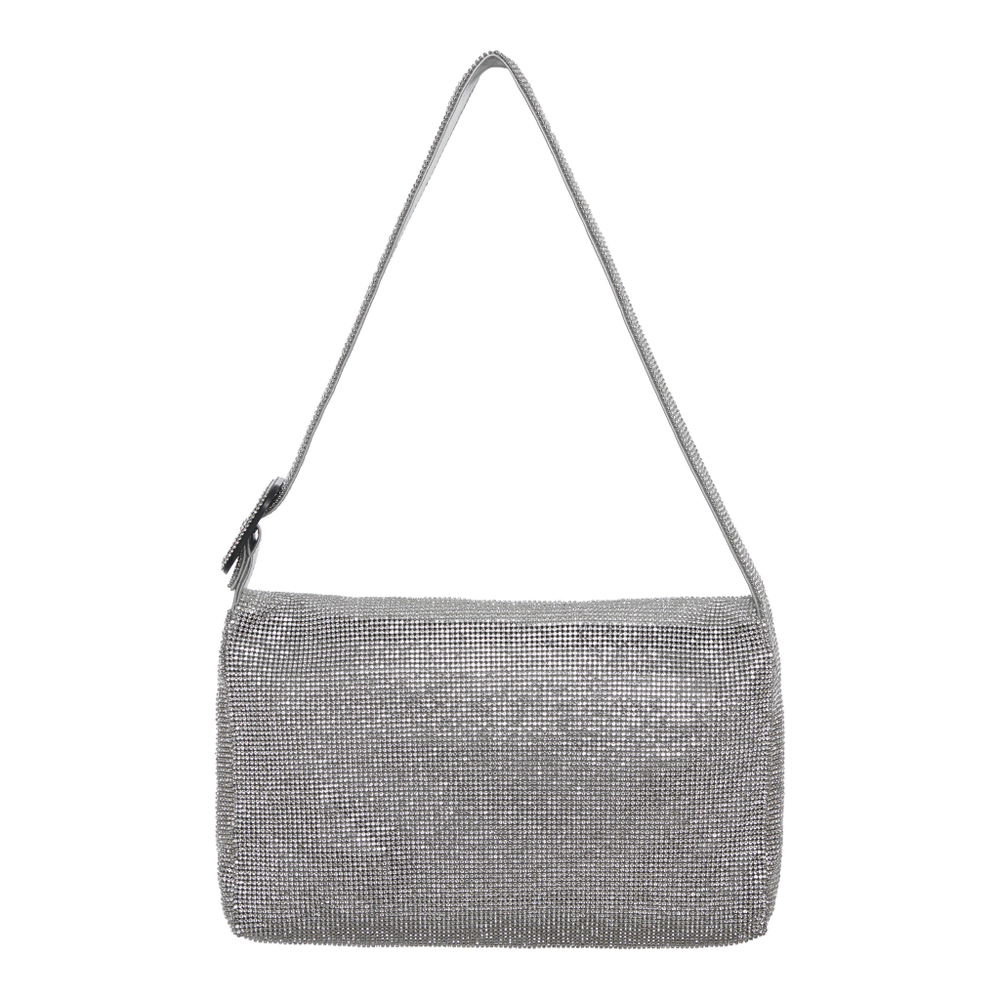 Сумка багет, россыпь цирконов