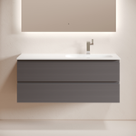 Тумба подвесная SANCOS Folk  правая 1195х445х500, c двумя ящиками оснащенными доводчиками, Grey soft, арт.FL120RGS