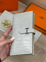 Кошелек Hermes из кожи крокодила