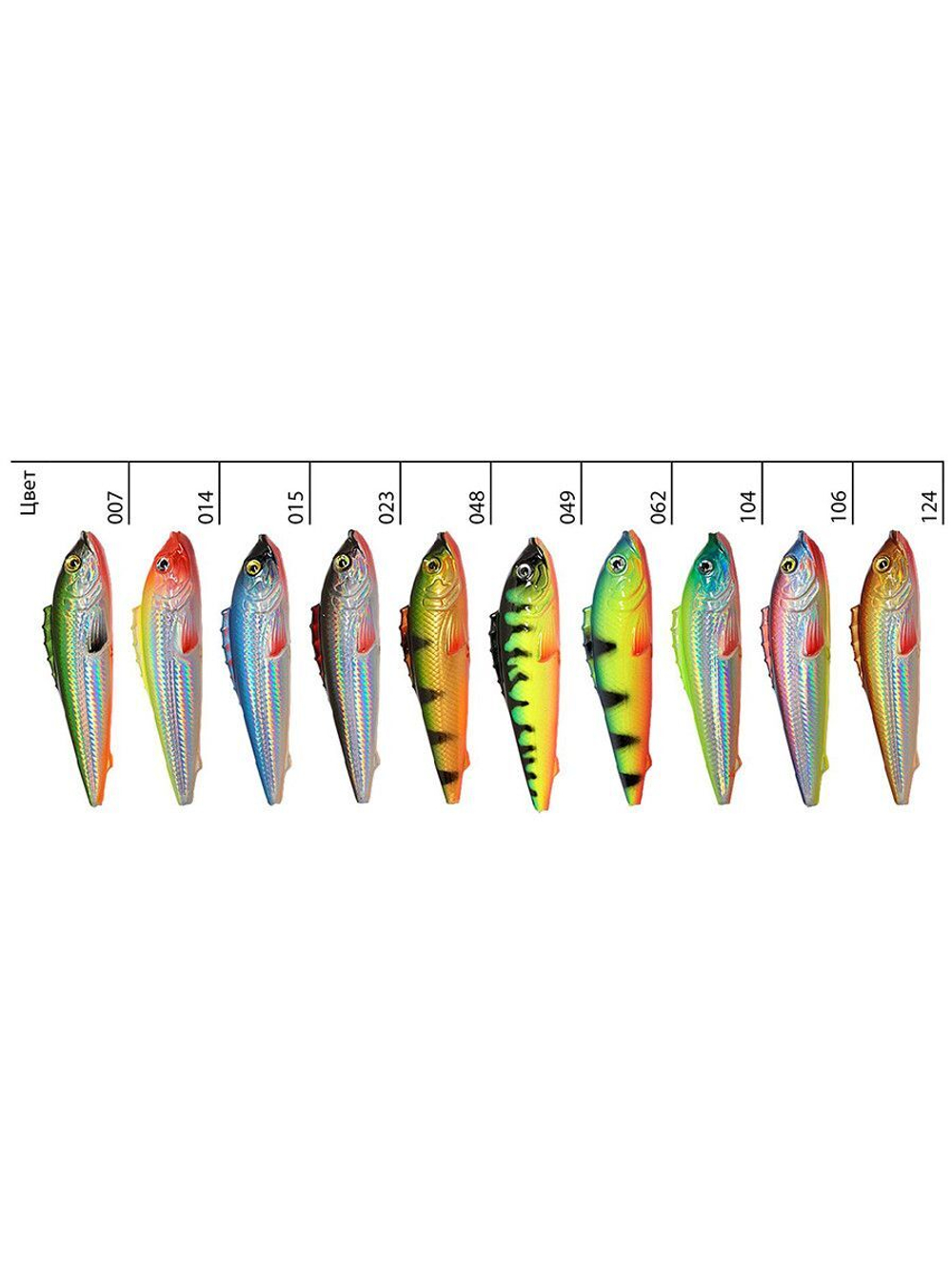 Воблер Минноу ЕРШ SR 75mm, цвет 124, 2 штуки