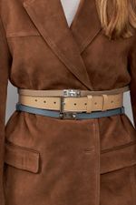 ТОНКИЙ РЕМЕНЬ С ЗАМОЧКОМ BEIGE|NUDE