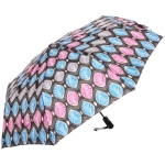 Зонт женский полуавтомат «Ultramarine- Маниока», микс 6 цветов, 8 спиц, d-100см, длина в слож. виде 28см, голубые цветы